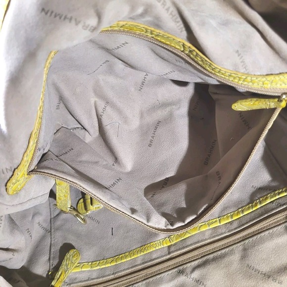 Brahmin Jackie Hobo Olive Green Melbourne Genuine Leather Shoulder Handbag [450] - Picture 12 of 13